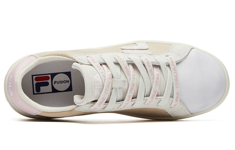 Кеды (WMNS) Fila Fusion Canvas Shoes 'Light Beige Pink', розовый — фото 4