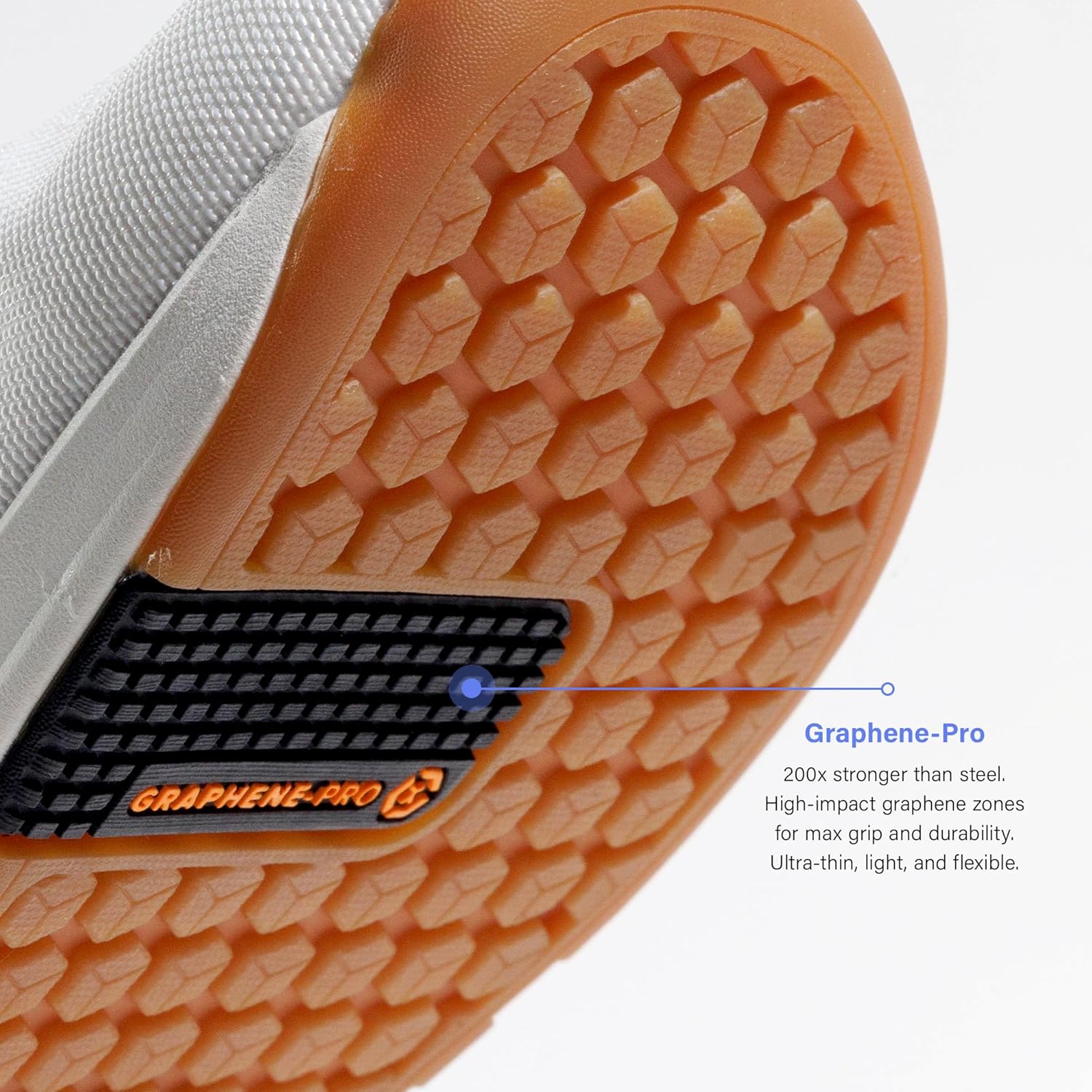 Кроссовки Flux Adapt Graphene XT Barefoot - с нулевым уклоном и широкой носочной частью для мужчин и женщин, Подошва из графена, баллистическая сетчатая верхняя часть, Для тренажерного зала Flux Footwear, Chalk — фото 3