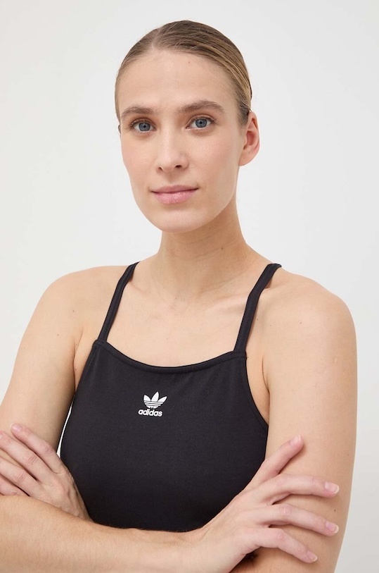 Платье с тремя полосками Adidas Originals, черный — фото 4