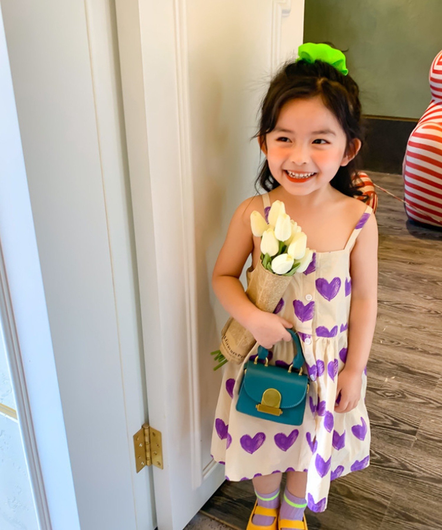 Костюм Набор узоров в виде сердечек Aimoha Kids, Purple and other shades