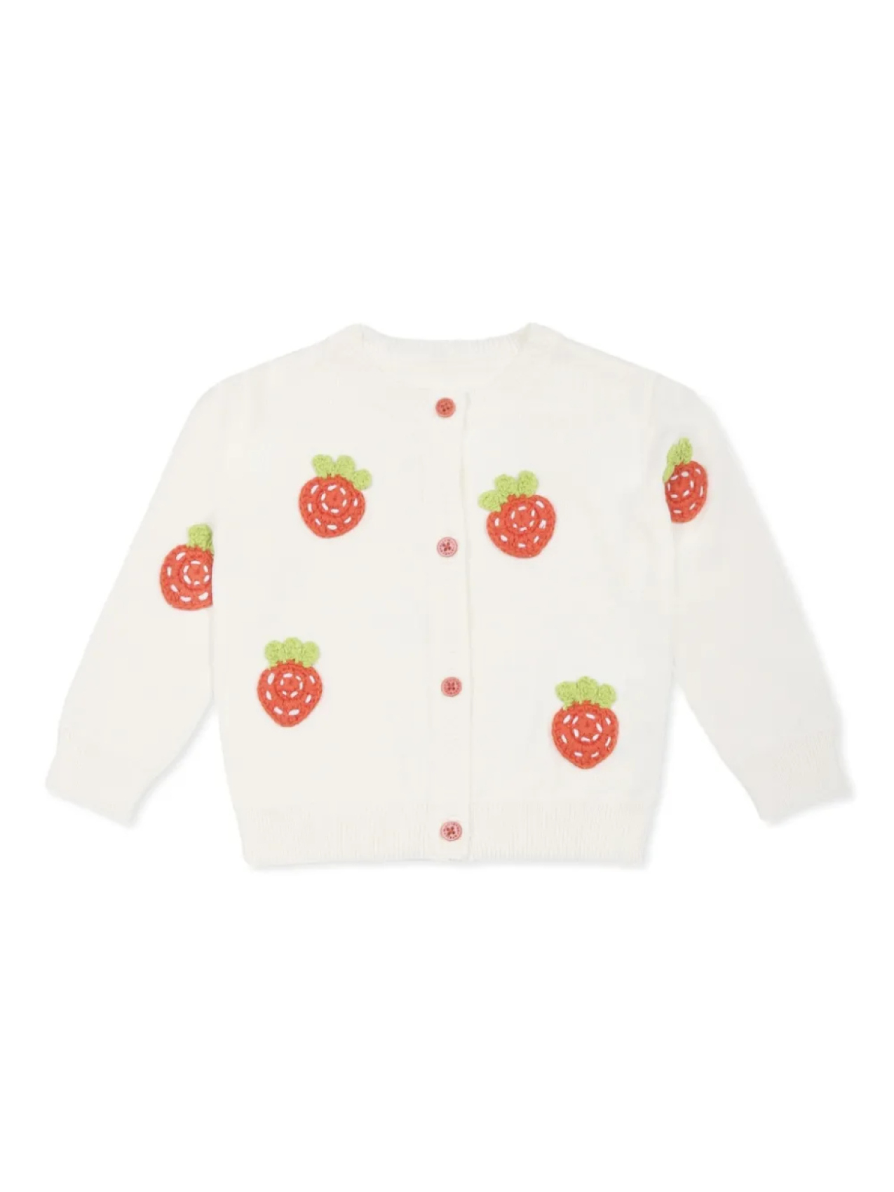 

Stella McCartney Kids кардиган с вышитым мотивом, белый