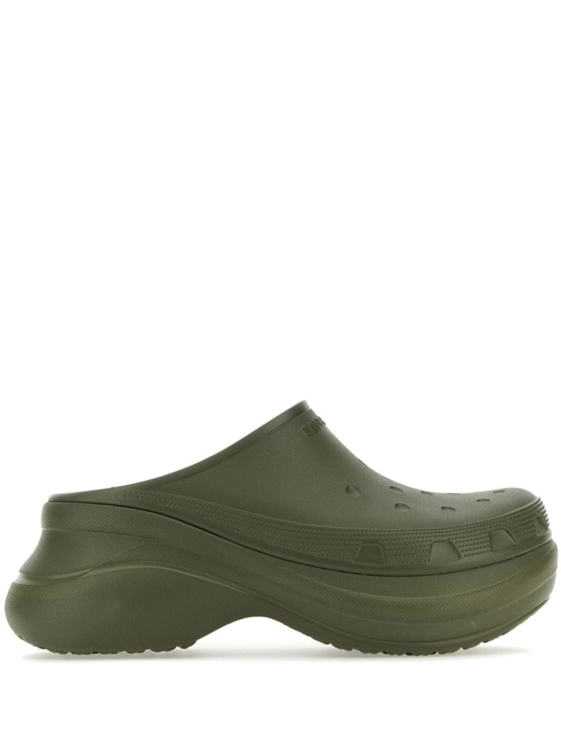 

Balenciaga шлепанцы с тисненым логотипом из коллаборации с Crocs, зеленый
