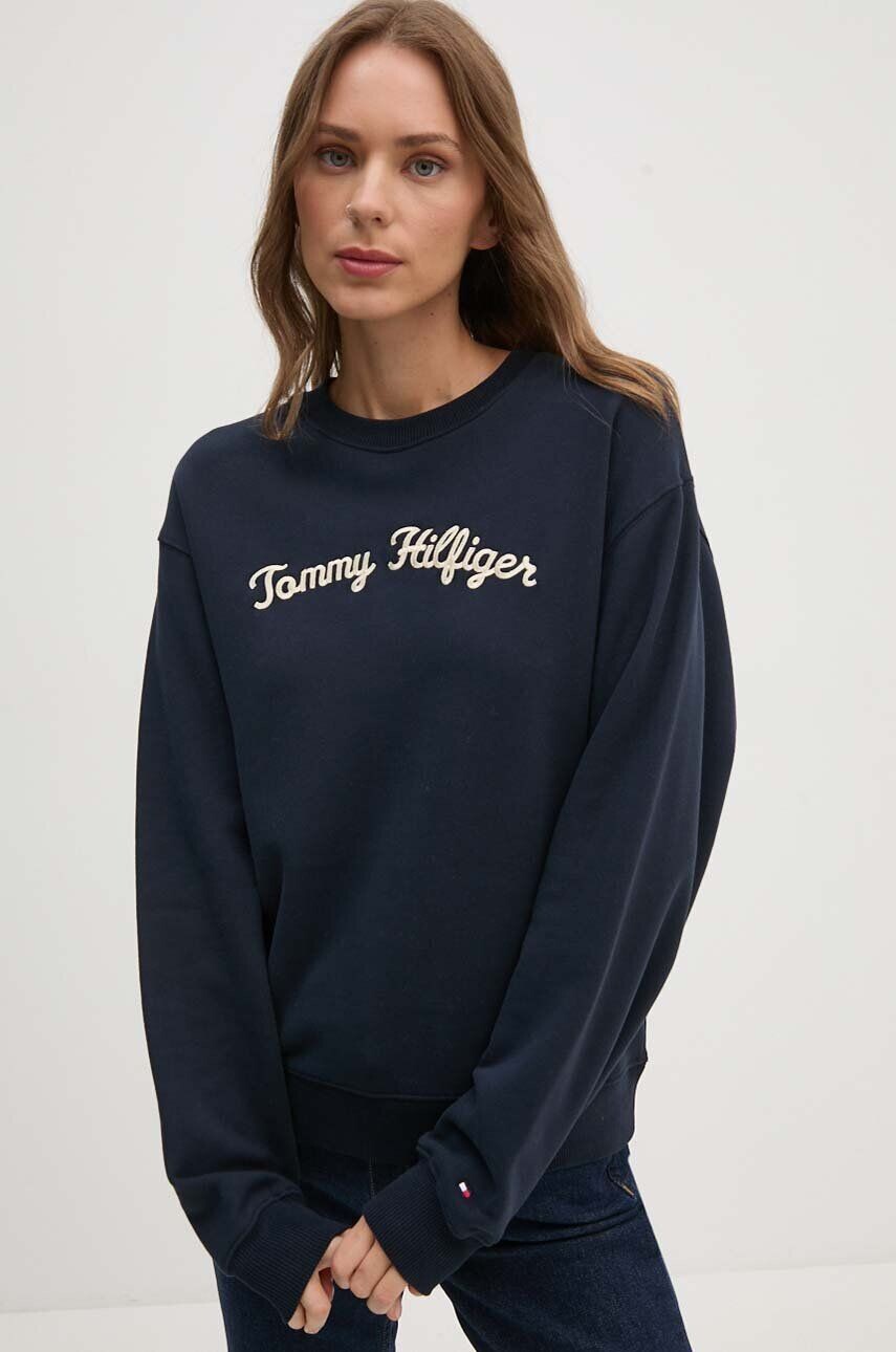 

Хлопковая толстовка Tommy Hilfiger, темно-синий