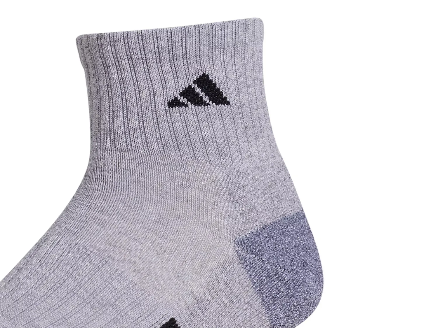 Носки мужские Adidas Cushioned 3.0 длиной до щиколотки - 3 шт., серые — фото 2