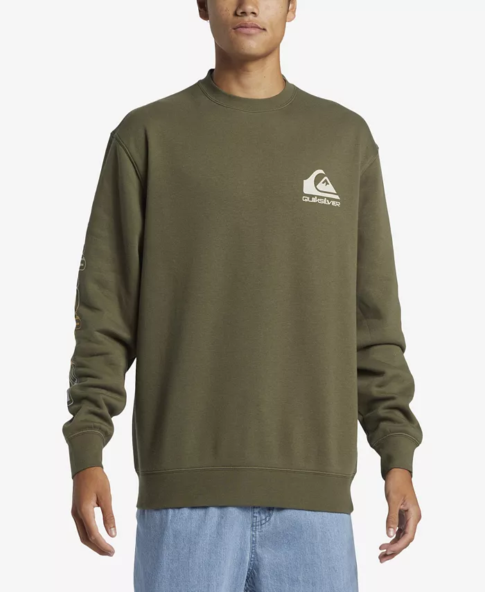 

Мужской оверсайз свитшот Omni Crew с длинным рукавом Quiksilver, коричневый