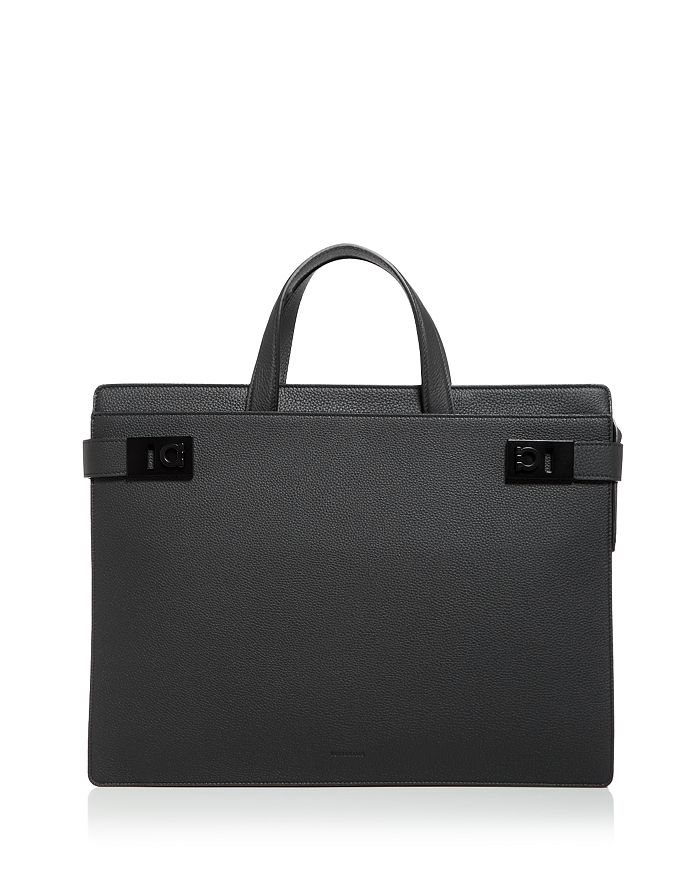

Мужской кожаный портфель Gancini Ferragamo, черный
