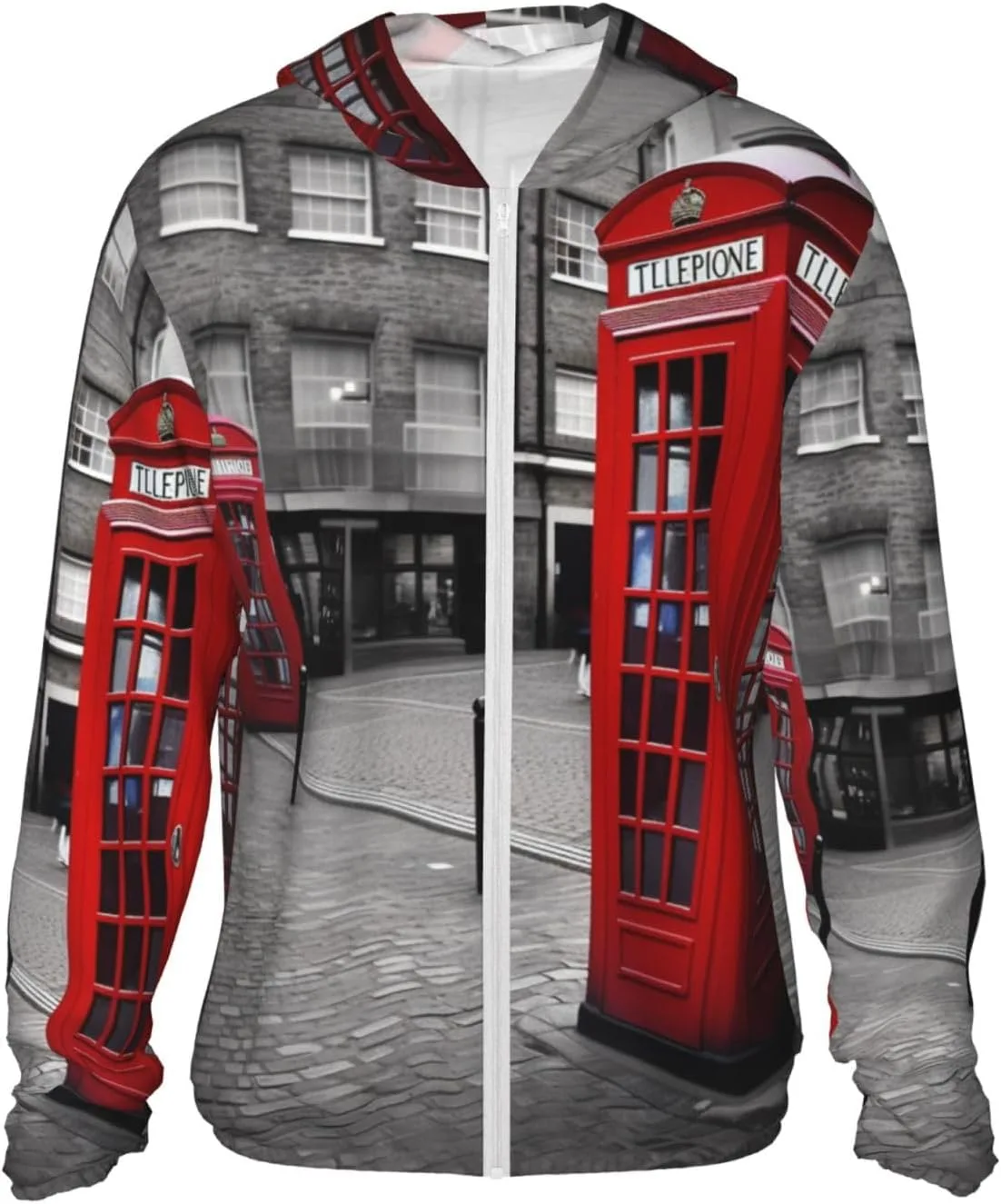 

Мужская футболка London Red Telephone Booth с защитой от солнца UPF 50+ NBSKSDLK