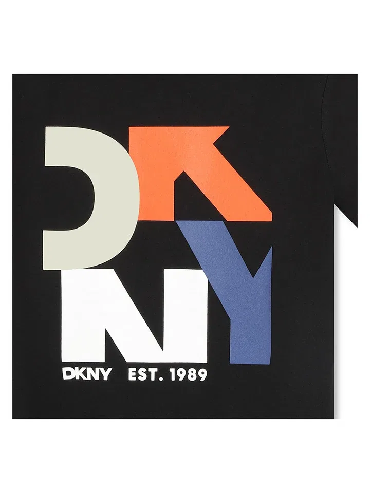 Футболка с принтом DKNY, черный — фото 3