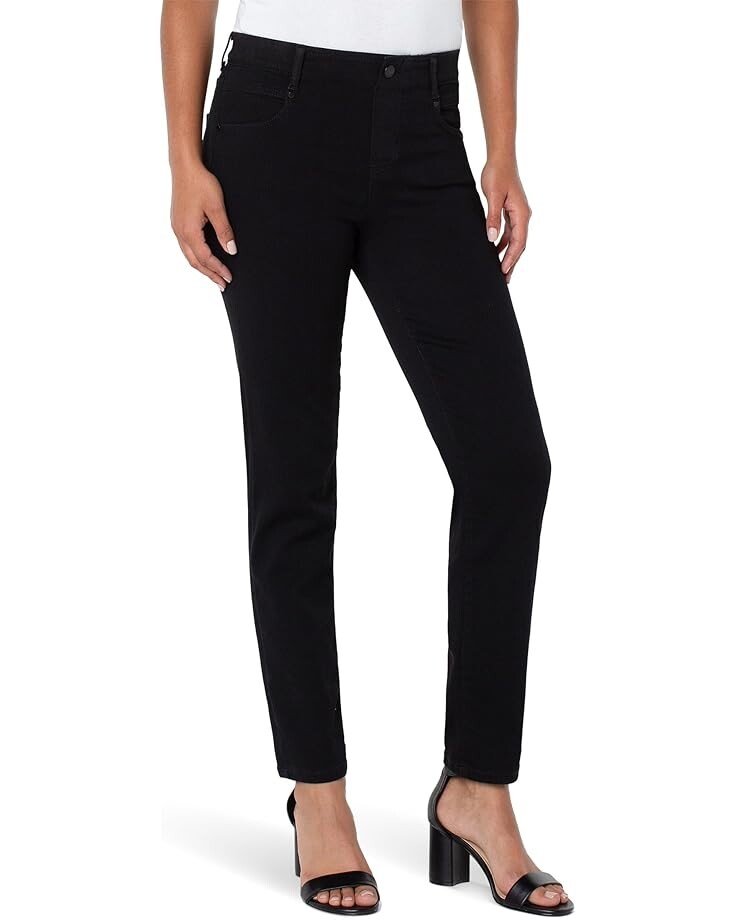 

Брюки Liverpool Los Angeles Gia Glider Pull-On Mid-Rise Slim, цвет Over Dye Black