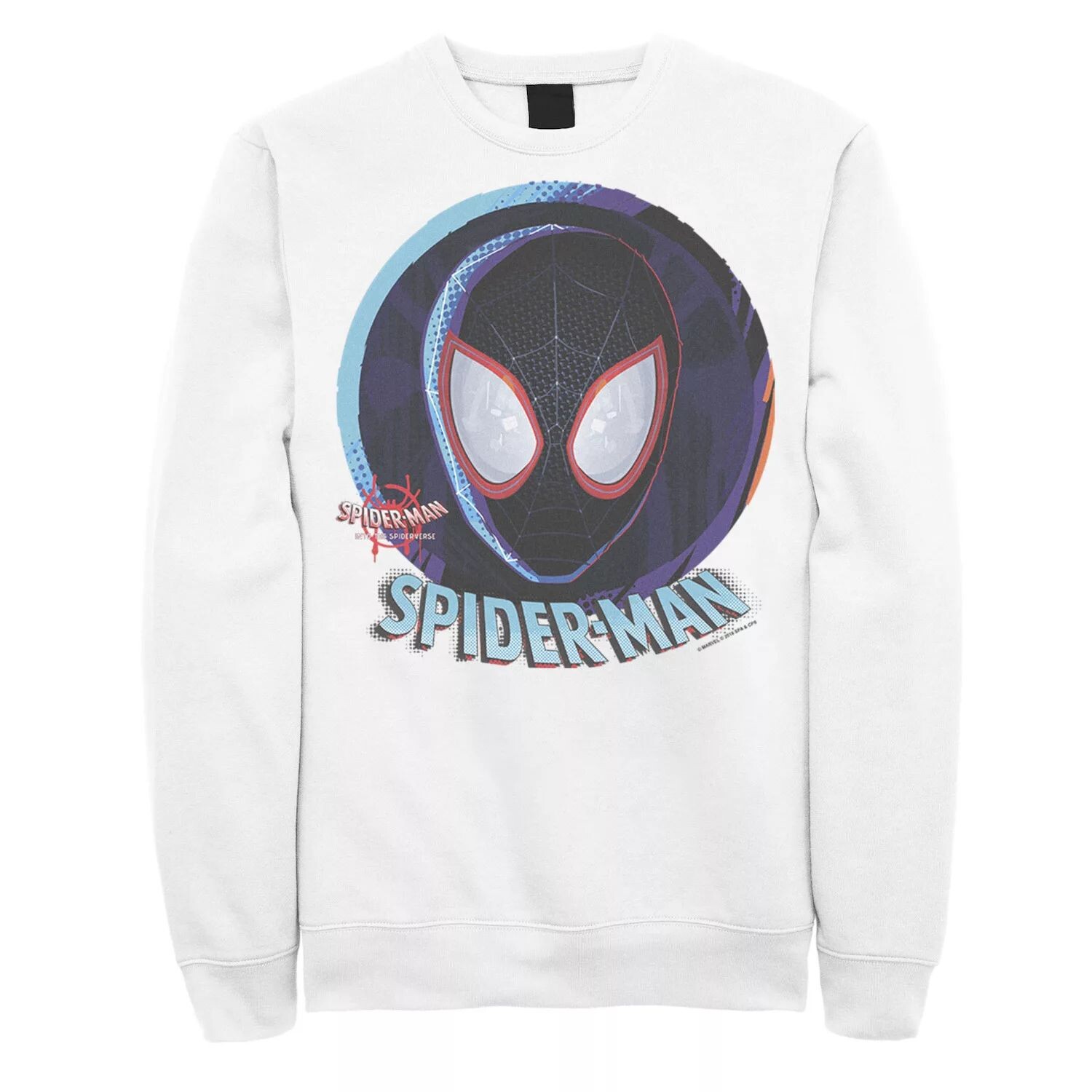 

Мужской флисовый пуловер с рисунком Spiderverse Mask в сфере Marvel