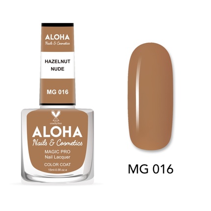 

Лак для ногтей Magic Pro 15 мл - Hazelnut Nude Aloha Nails & Cosmetics