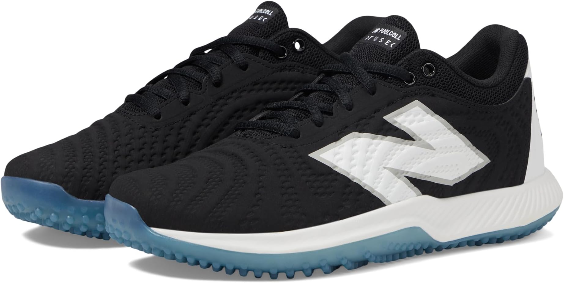 Кроссовки New Balance FuelCell FUSE v4 Turf Trainer Softball Cleats, Black/Optic White