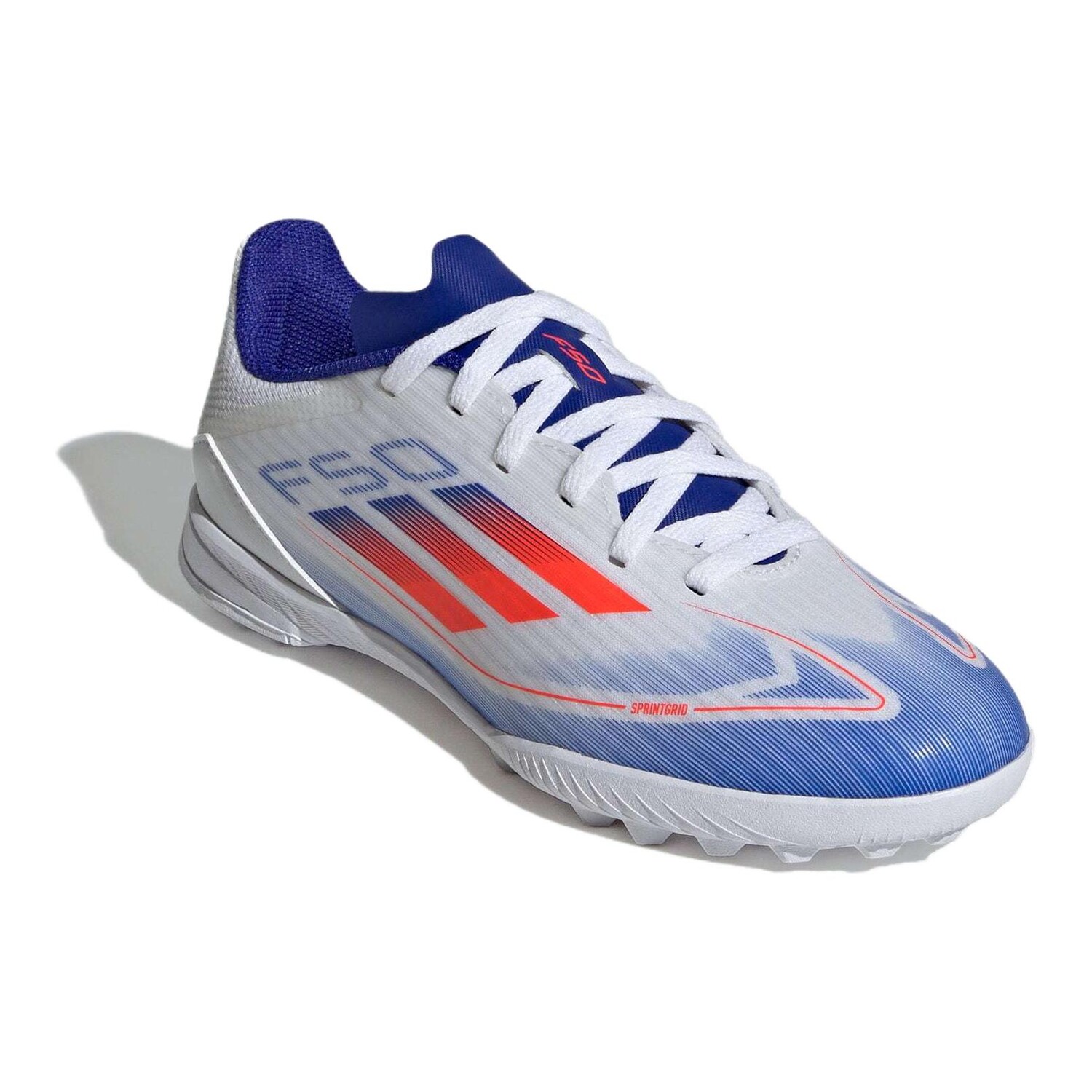 Adizero F50 League TF K «Дополнительный пакет» Adidas, белый/синий/красный — фото 3