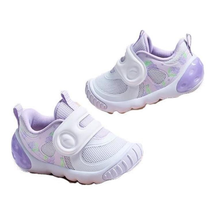 Кроссовки Anta kids Toddler Shoes Kids Low-top White/Purple, фиолетовый — фото 2