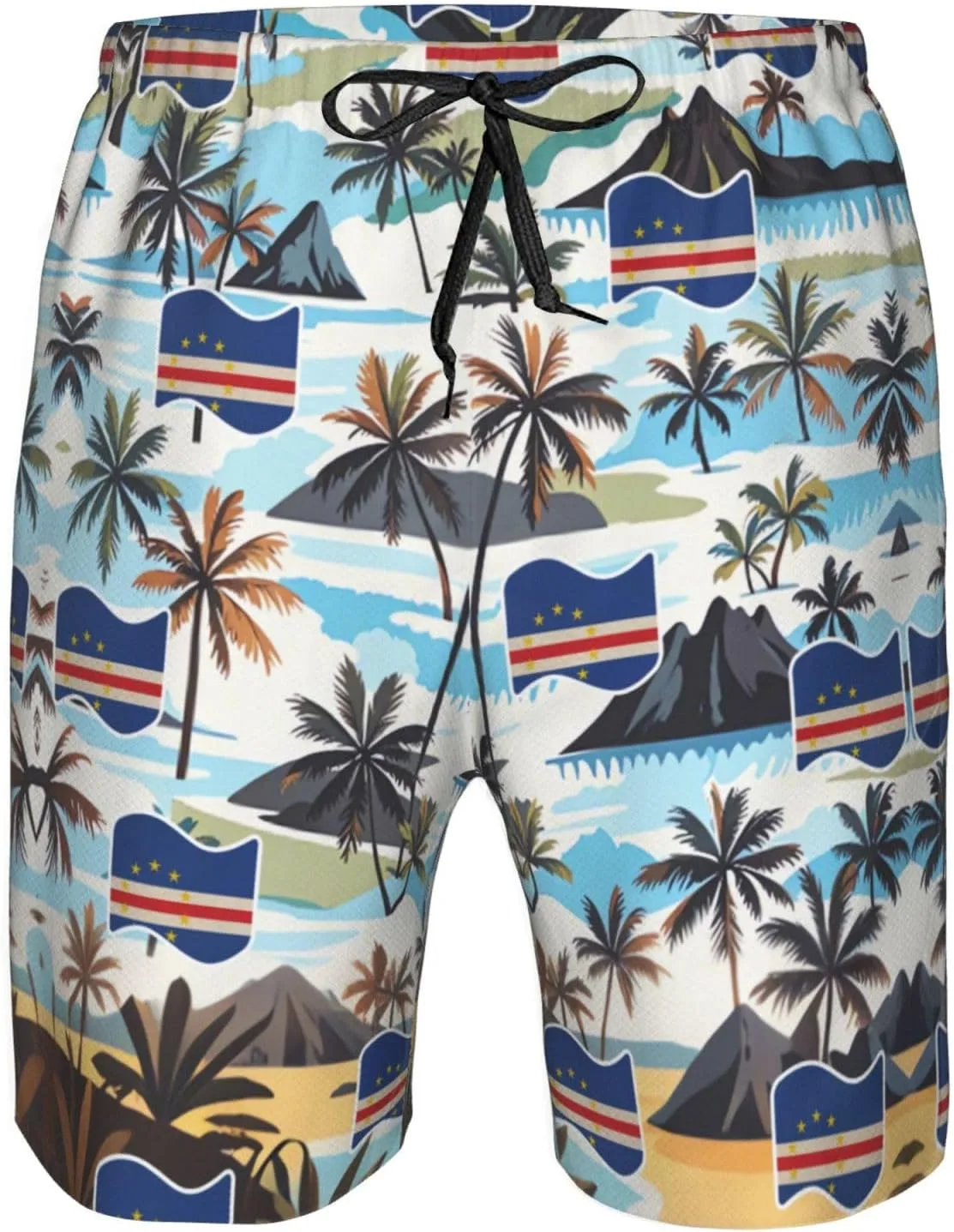 Мужские плавки-шорты с изображением колумбийского флага Generic, Cape Verde Verdean Flag — фото 4