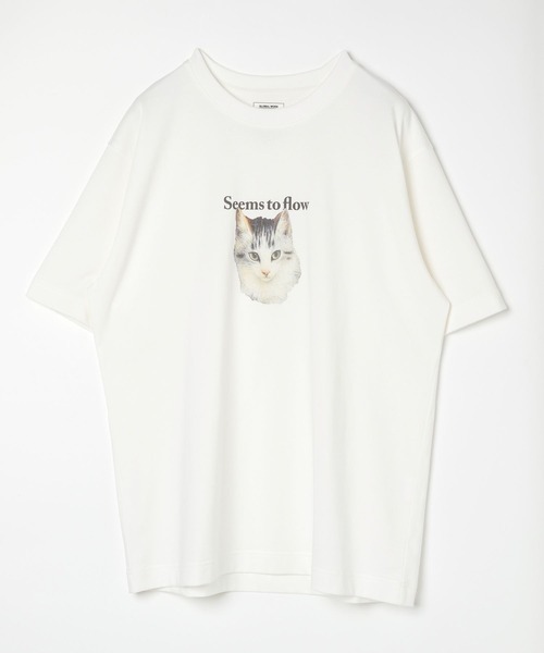 

Футболка с графическим принтом, короткий рукав GLOBAL WORK, белый