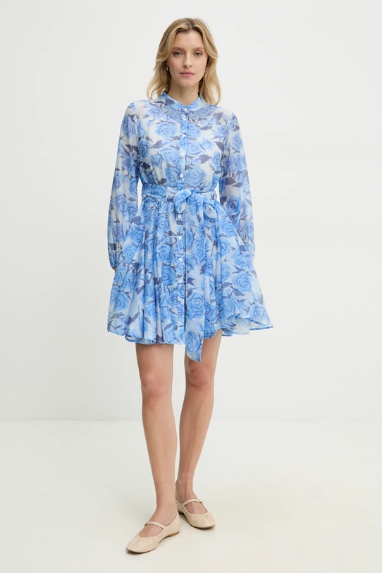 

Платье с шелком Answear.Lab, синий