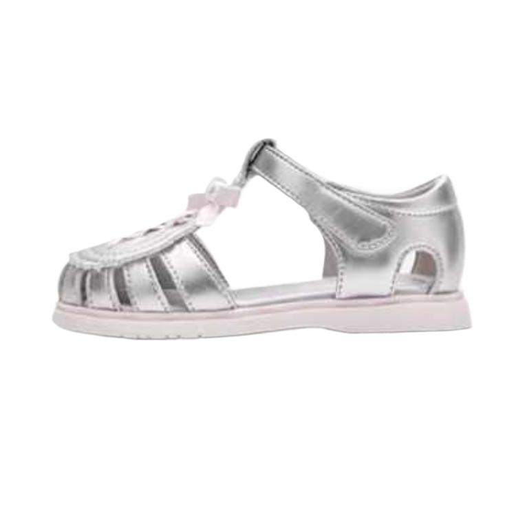 

Детские сандалии с низким верхом, нескользящие и дышащие BALABALA, серый/серебряный