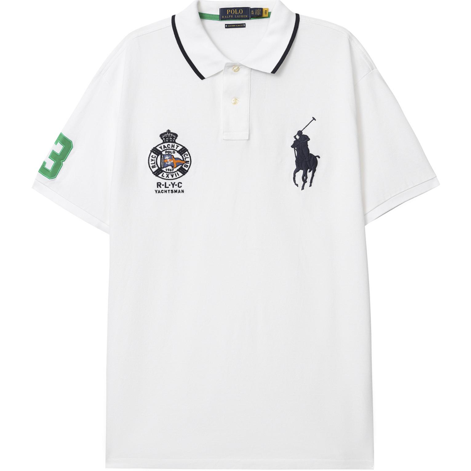 

Белая мужская поло Polo Ralph Lauren