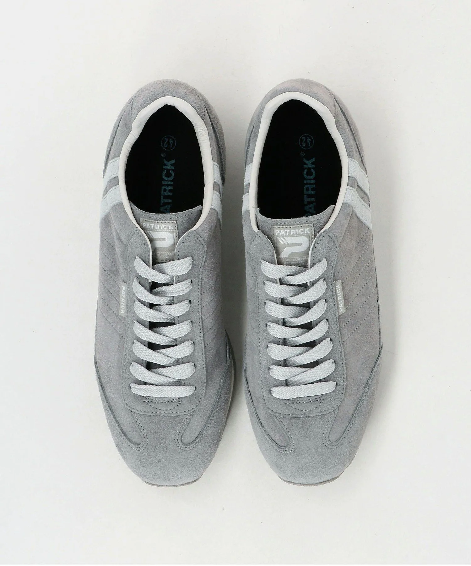 MARATHON GS Marathon Goat Suede Sneakers UNITED ARROWS green label relaxing, MD.GRAY — фото 4