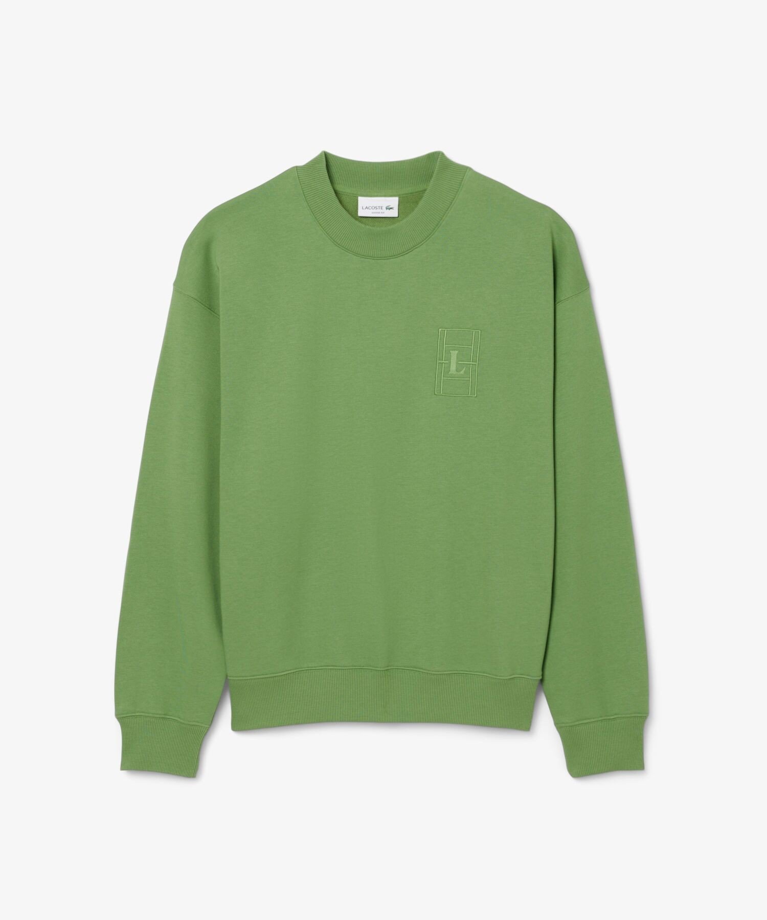 Толстовка с круглым вырезом и декоративной строчкой LACOSTE, Light green — фото 3