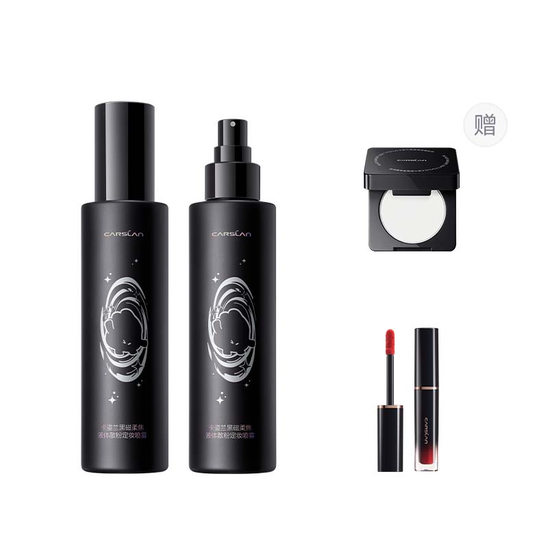 

Carslan Черный магнитный спрей для макияжа soft focus без переноса стойкий контроль жира 150мл