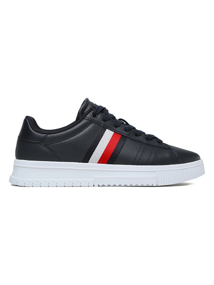 

Низкие кроссовки Tommy Hilfiger Shoes Leder, черный/белый