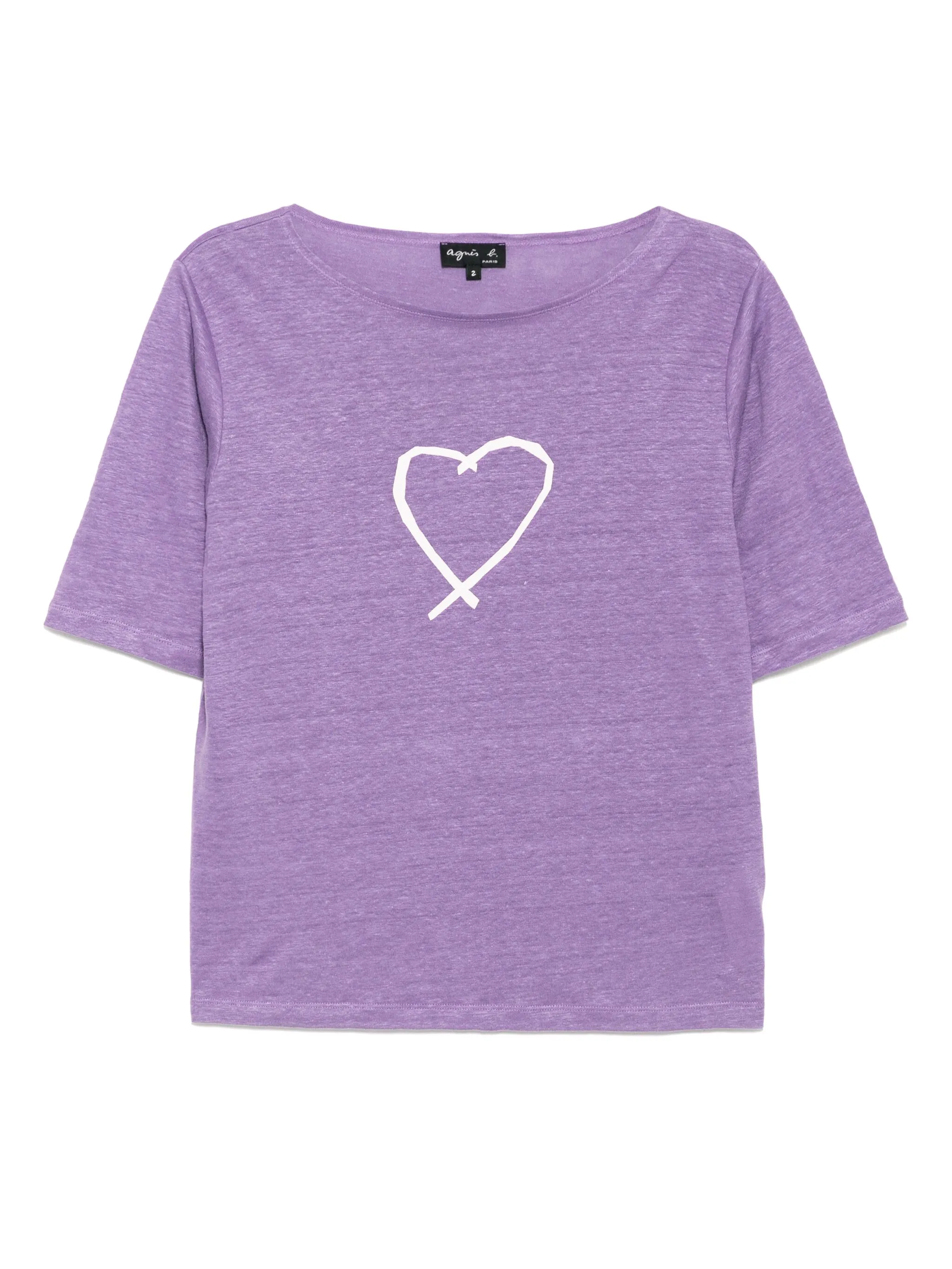 

Футболка Sarajevo с принтом Agnès B., фиолетовый