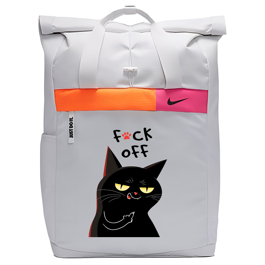 

Nike Тканевый рюкзак с принтом унисекс белый, Cat