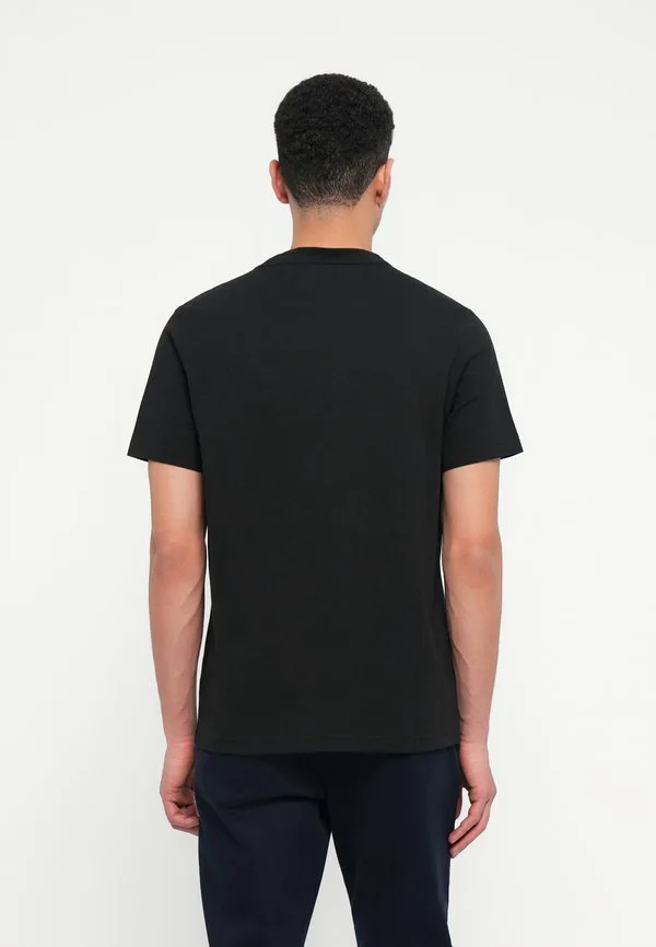 Футболка маленького размера с логотипом бренда, базовая футболка. Tommy Hilfiger, Black — фото 3