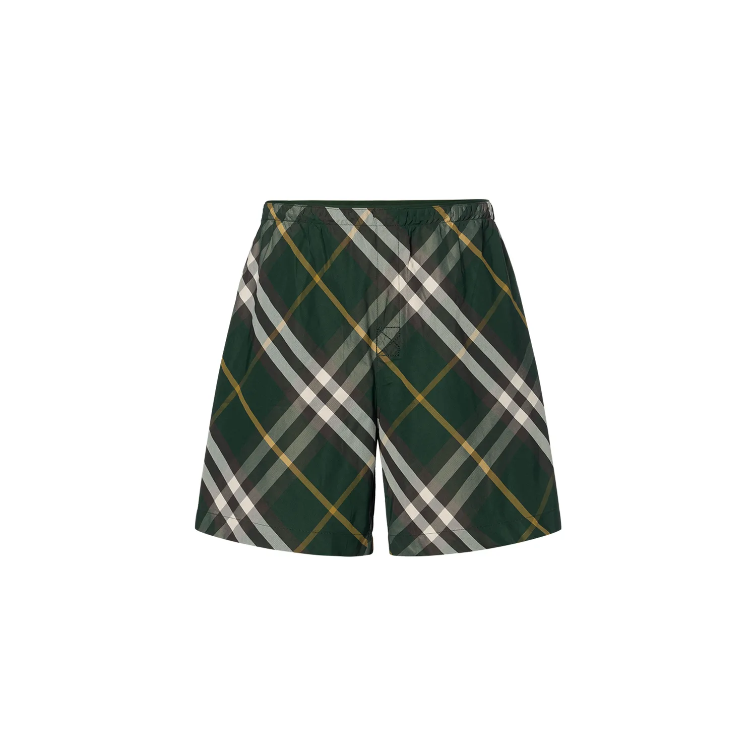 Шорты для плавания Burberry в клетку, Ivy Green