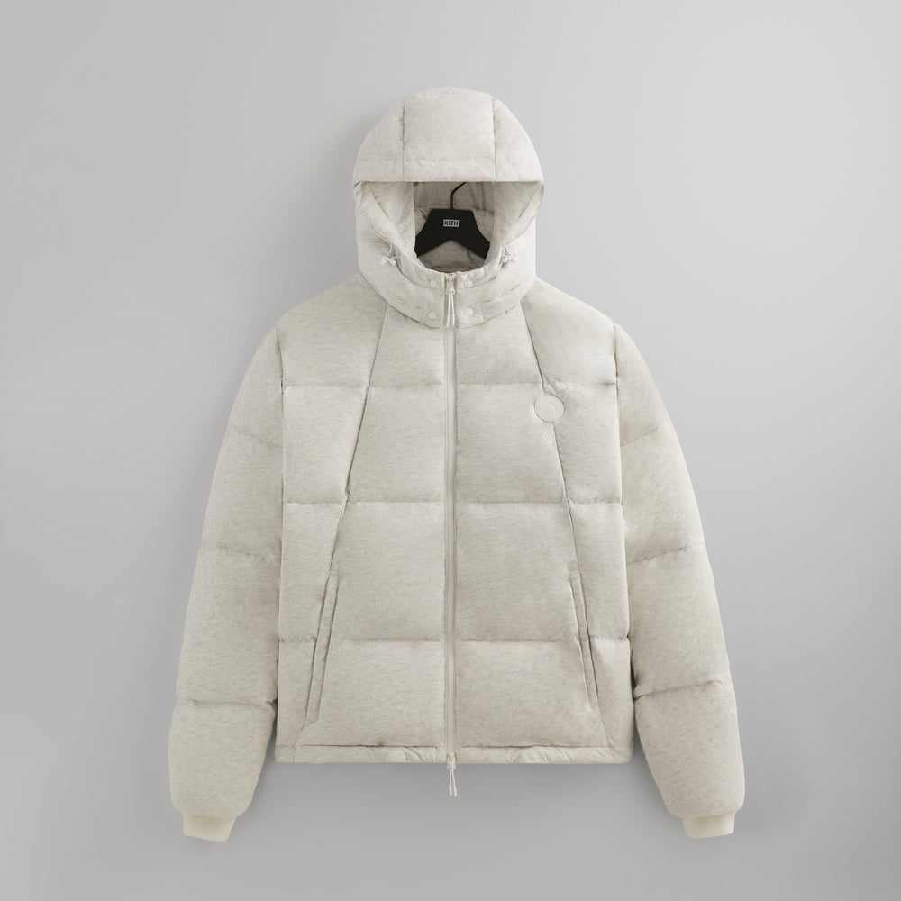 

Пуховик Kith Jersey Midi Puffer, цвет Hero Heather
