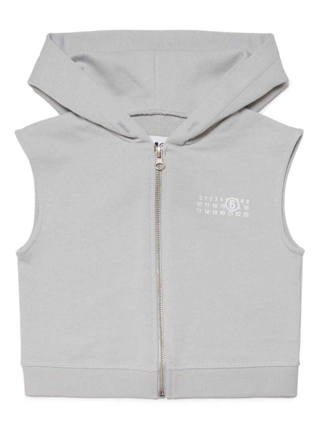 

MM6 Maison Margiela Kids жилет с логотипом, серый