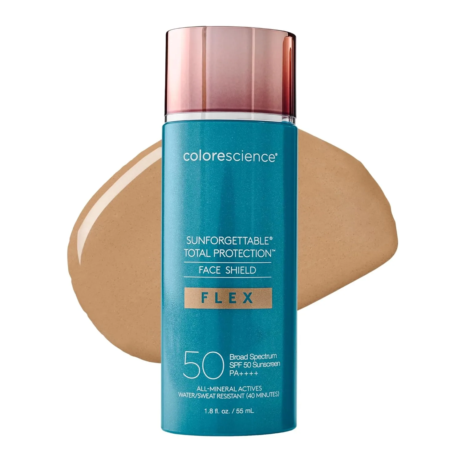 Защитный лицевой щиток Colorescience Total Protection Face Shield Flex SPF 50, 1,8 жидких унций., Tan