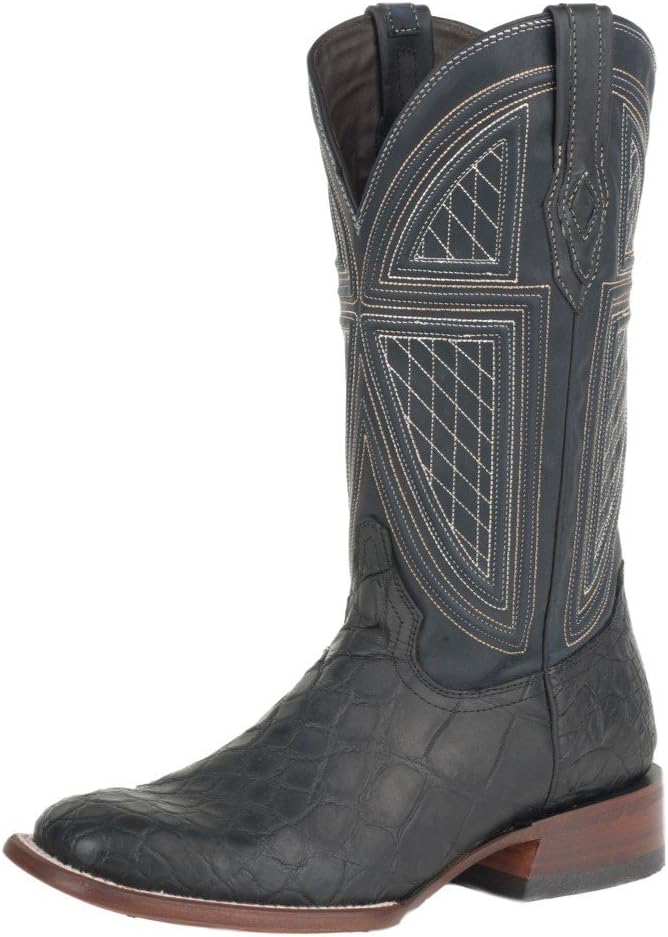 

Ковбойские сапоги из черного аллигатора от Stetson, черный