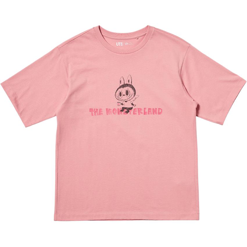 

Футболка Labubu женская UNIQLO, розовый