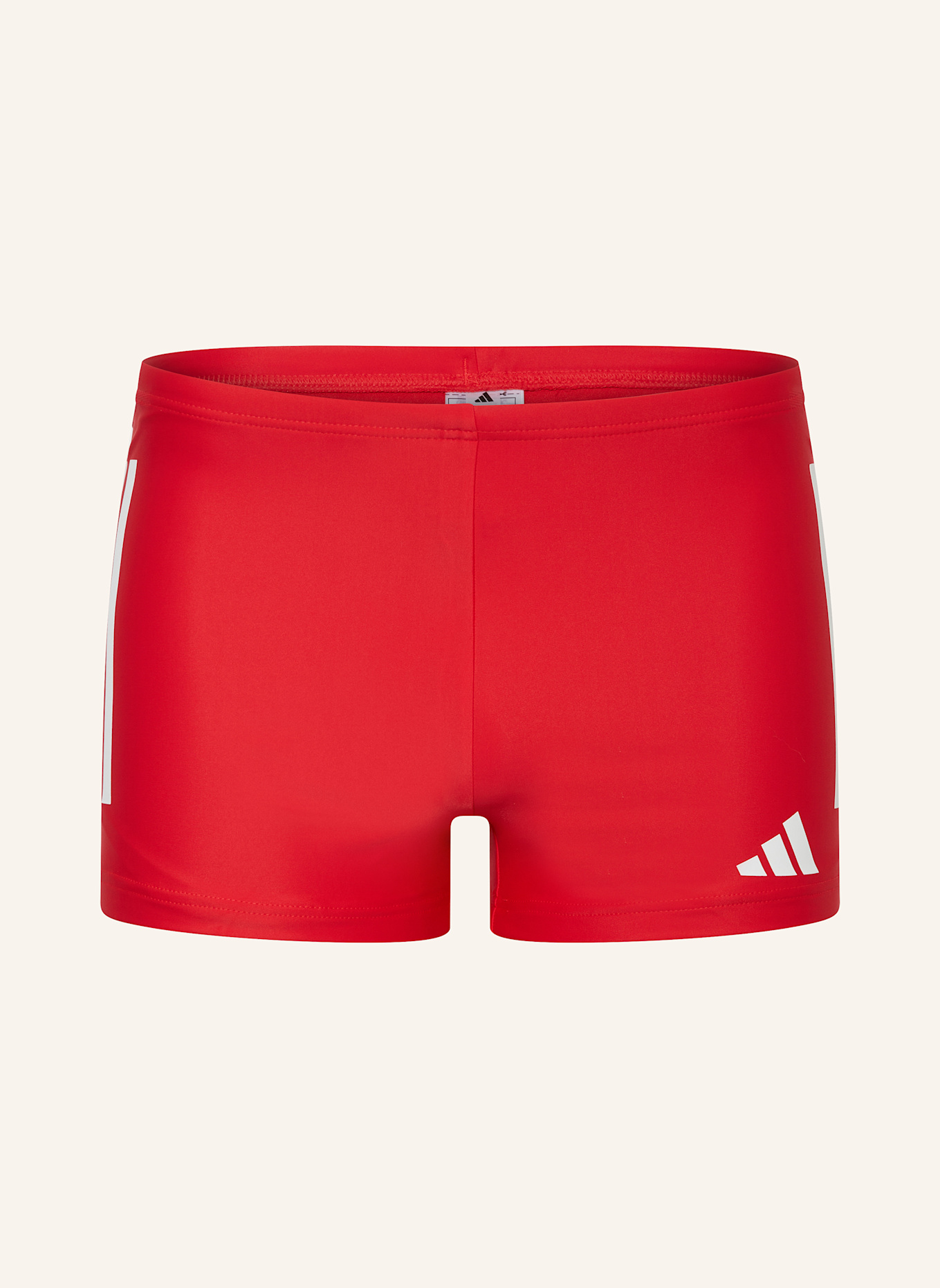 

2-Дюймовые шорты для плавания с тремя полосками Adidas, красный