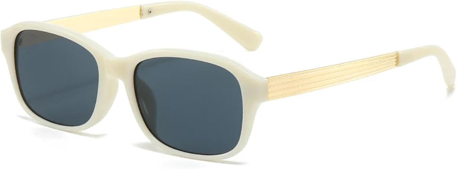 

Винтажные классические маленькие металлические солнцезащитные очки для женщин и мужчин, модные, для активного отдыха, путешествий, вождения, защита от УФ-излучения UV400 TKKTLLT, Beige Gray