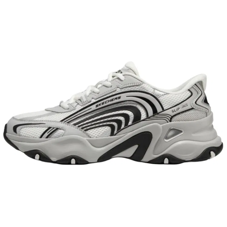 Кроссовки чанки Skechers D'LITES 5.0 бело-черные