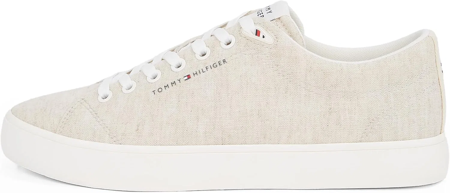 Кроссовки Tommy Hilfiger Herren Vulcanized Sneaker Core Chambray Low Top, White Ecru