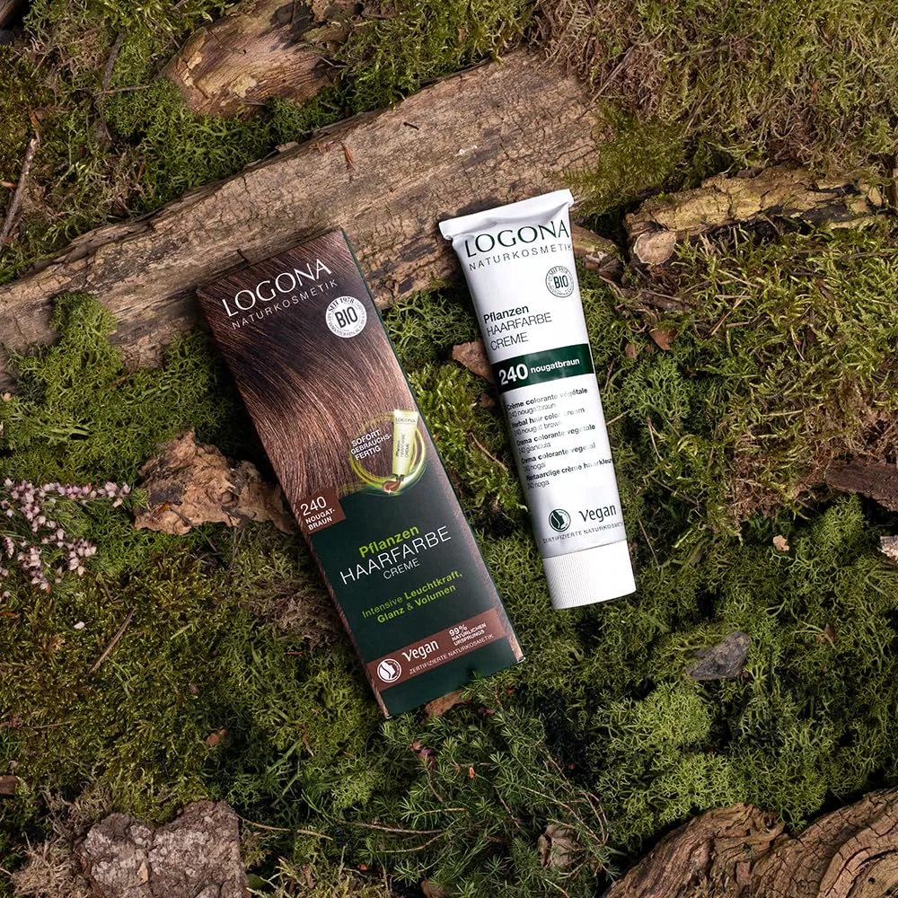 Крем-краска для волос LOGONA Natural Cosmetics Plant Hair Colour Cream 150 Logona, 240 Nougat Brown — фото 2