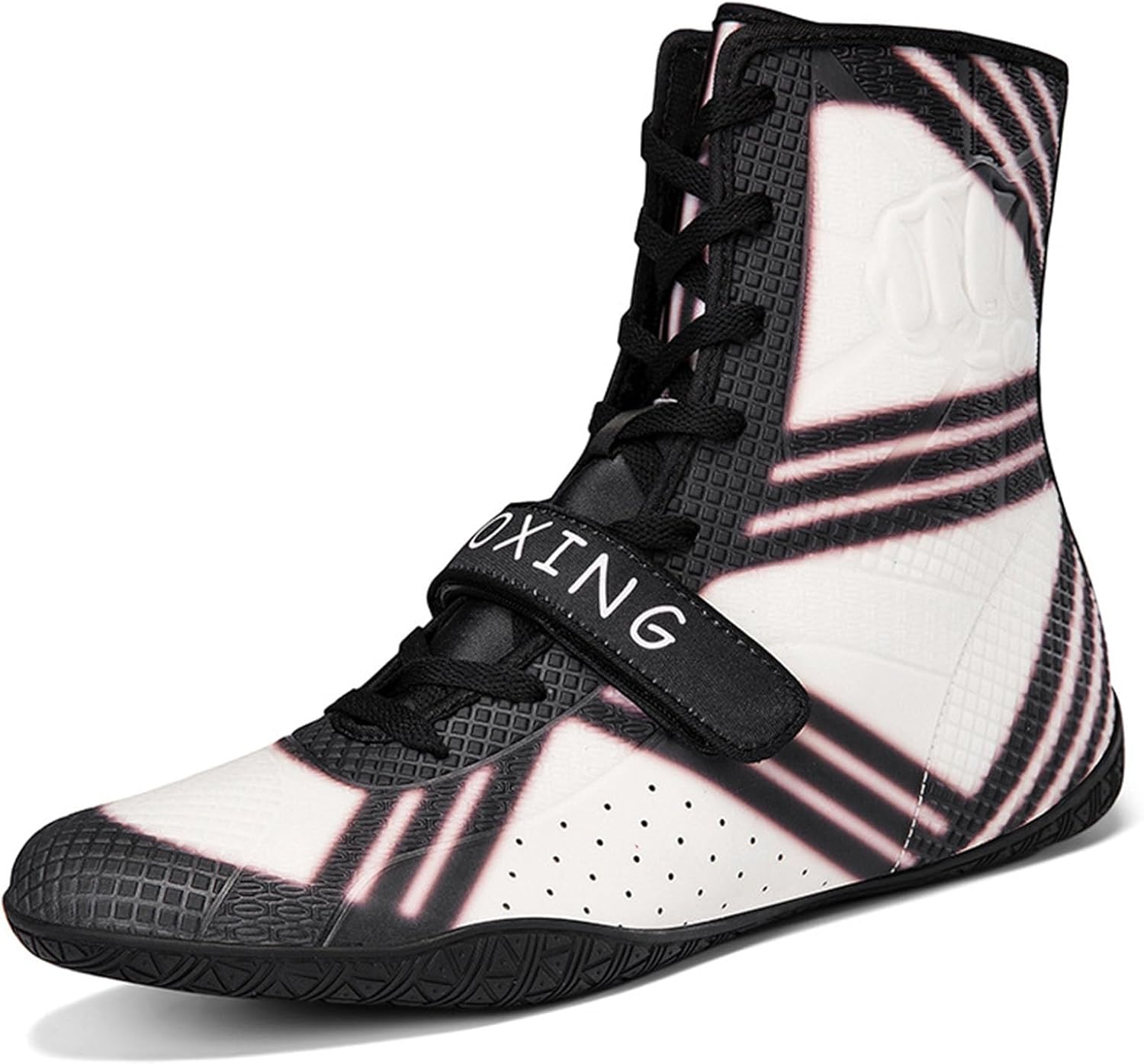 

Борцовские и боксерские кроссовки для мужчин, легкие, дышащие, для фитнеса, нескользящие тренировочные обувь Zivopah, черный