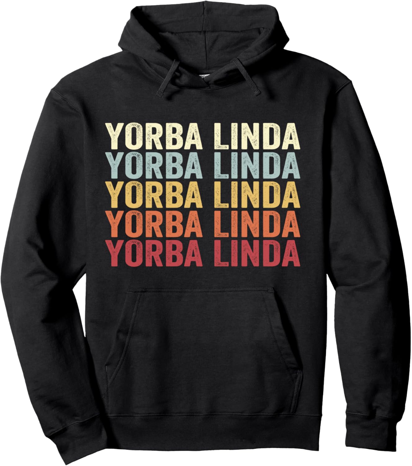 

Йорба Линда, Калифорния. Худи в стиле ретро с винтажным текстом Yorba Linda California Yorba Linda Ca Retro, черный