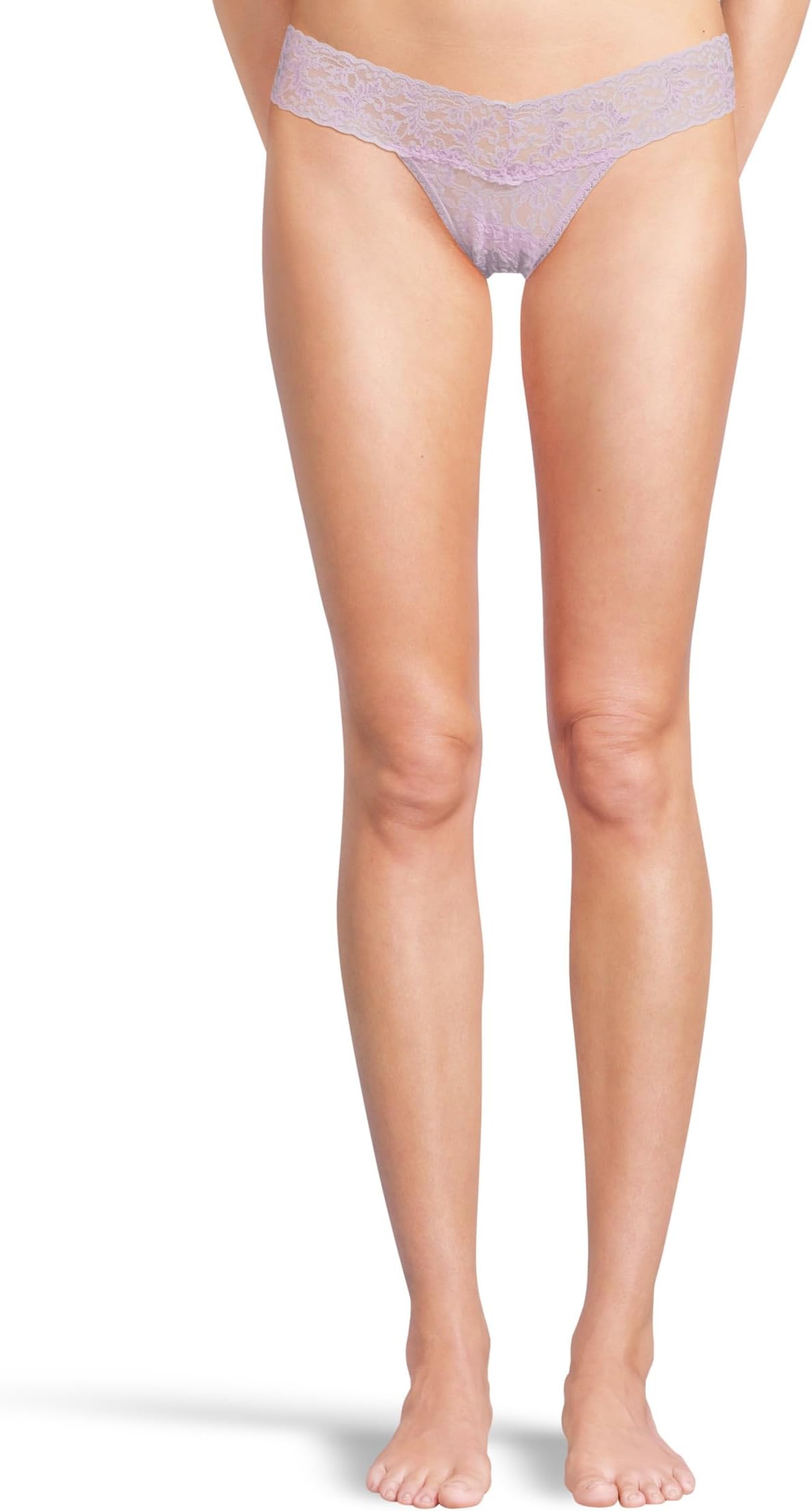 

Стринги Hanky Panky Signature Lace Low Rise Thong, цвет Lavender Fields
