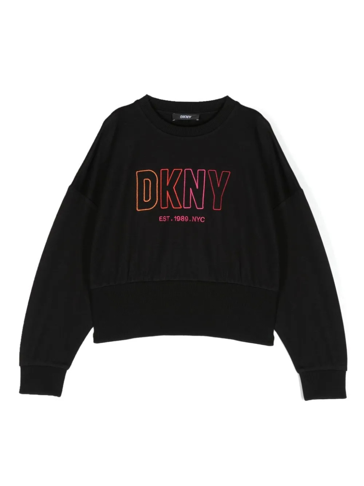 

Толстовка с логотипом Dkny Kids, черный