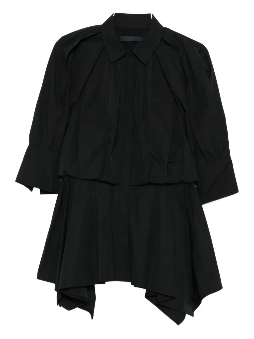 

Блузка со сборками и многослойным дизайном Juun.J, черный