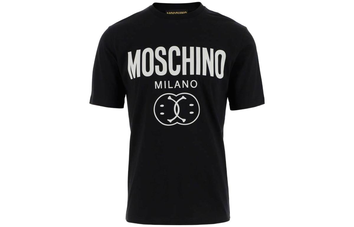 

Футболка с логотипом MOSCHINO, черная