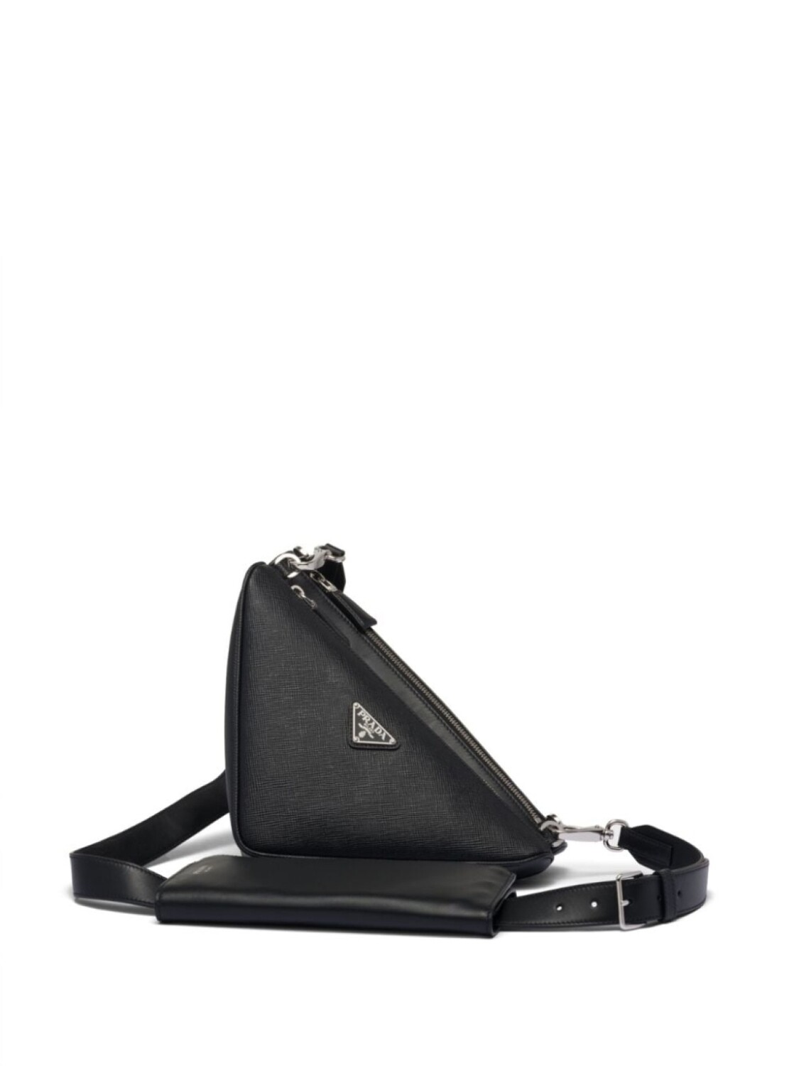 

Prada сумка на плечо из сафьяновой кожи, черный