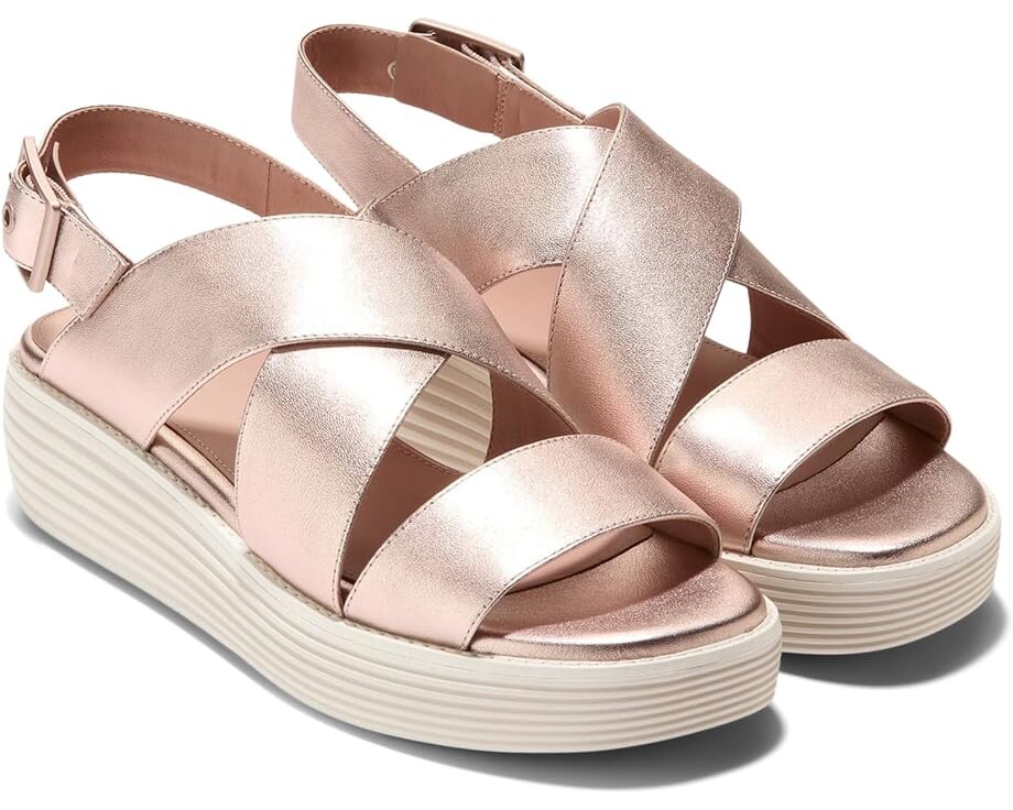 

Сандалии Cole Haan Originalgrand Platform, цвет Rose Gold Talca/Ivory