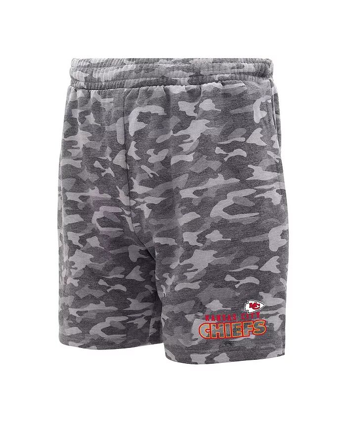 

Мужские шорты Kansas City Chiefs Biscayne Camo цвета уголь Concepts Sport